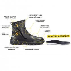 Botin Para Moto Touring Impermeable