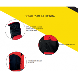 Campera Térmica Impermeable Con Chaleco Desmontable